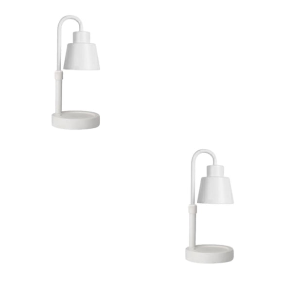 Cateissary Electric Candle Warmer Lamp Bedside Lights Room for Bedroom Study Home Blanco 2piezas