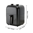 thumbnail image 4 of DELICIO 3Quart 800W Thermal Convection Device, Dual-Knob Interface, Non-Stick Dishwasher Safe Internal Part, Model 3.5-D1, 4 of 7