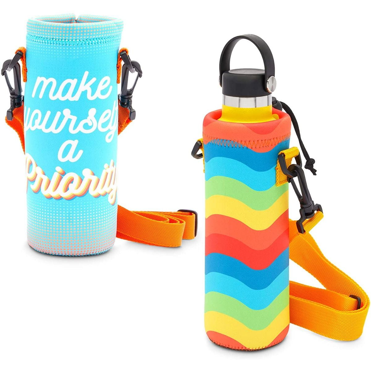 Soft Water Bottle Bag Carrier Case Cover Sleeve Protector For Activities D 