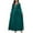 Green, variant on Wancir Womens Muslim Abaya Dress One-Piece V Neck Dress Islamic Full Length Kaftan Daily Casual Dress