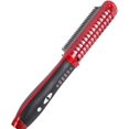 thumbnail image 4 of Cepillo alisador de pelo, alisador de pelo antiescaldaduras, alisador de pelo antiestático con tecnología iónica (rojo), 4 of 5