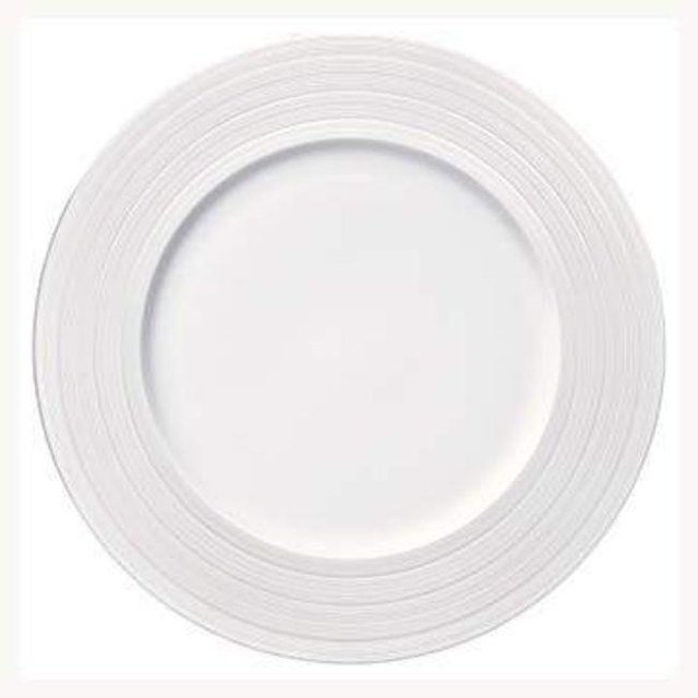 Oneida L5650000155 11 in. Manhattan White Medium Rim Plate