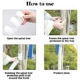 thumbnail image 3 of Spiral Tree Trunk ProtectorWrap 2 Sizes Diameter,Tree Guard Sleeve Easy to Use TreeBark Protectors Plant Cover for Patio,Porch,Yard,Landscaping,Easy Installation 1/2/3pcs, 3 of 6
