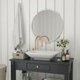thumbnail image 3 of Flash Furniture Julianne 30" x 30" Silver Modern Wall Mounted Mirror, 3 of 12