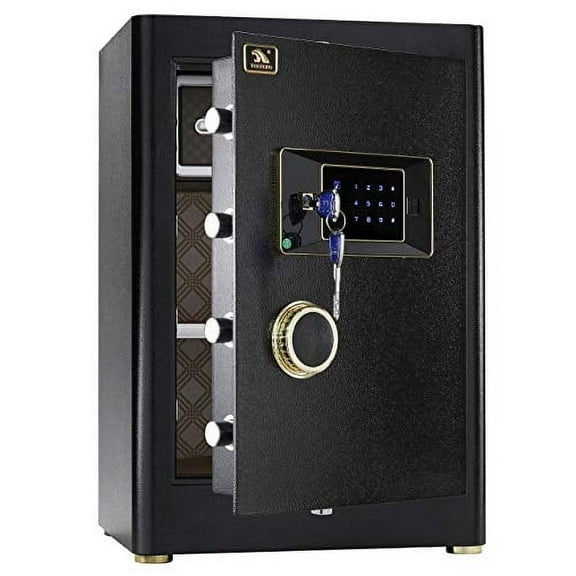 TIGERKING Security Home Safe Box- 2.05 Cubic Feet Digital Safes with Keypad & Keys for Home Office Business
