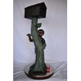 thumbnail image 3 of Nifao A Boy Standing by His Mailbox Looking at Birds Bronze Statue – Outdoor Garden Decor Sculpture, 25"L x 22"W x 51"H, 3 of 11