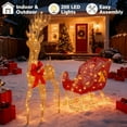 thumbnail image 6 of UBesGoo Outdoor Yard Decoration Set Christmas Reindeer and Sleigh with LED Light, 6 of 6