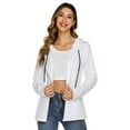 thumbnail image 5 of Purcoar Women's Long Sleeve Full-Zip Hoodie Jacket Cotton Sweatshirt, 5 of 7