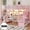 Pink, variant on Mirightone Full Size Metal Loft Bed Frame, Pink Loft Bed with L-Shaped Desk, Shelves & Wardrobe Storage, LED Lights & Built-in Charging for Teens, Adults