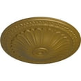 thumbnail image 3 of Ekena Millwork 15"OD x 1 3/4"P Alexa Ceiling Medallion (Fits Canopies up to 3"), Hand-Painted Gold, 3 of 7
