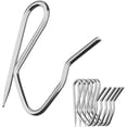 thumbnail image 1 of 100 piezas de ganchos de metal para cortinas, ganchos para cortinas, cortinas de puerta y cortinas de ducha, 1 of 1