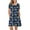 Blue-lily, variant on ANYJOIN Women's Summer Casual T Shirt Dresses Short Sleeve Swing Dress Pockets L