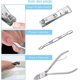 thumbnail image 3 of 12 In 1 Set Of Stainless Steel Nail Clippers Nail Care Manicure Pedicure Tool, 3 of 4