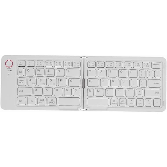 MYKOMI Ultra Slim BT Keyboard, Foldable Bluetooth Keyboard 67 Keys Portable Wireless with Stand for Android Phone Tablet Laptop, Palm Size, Fast Connection