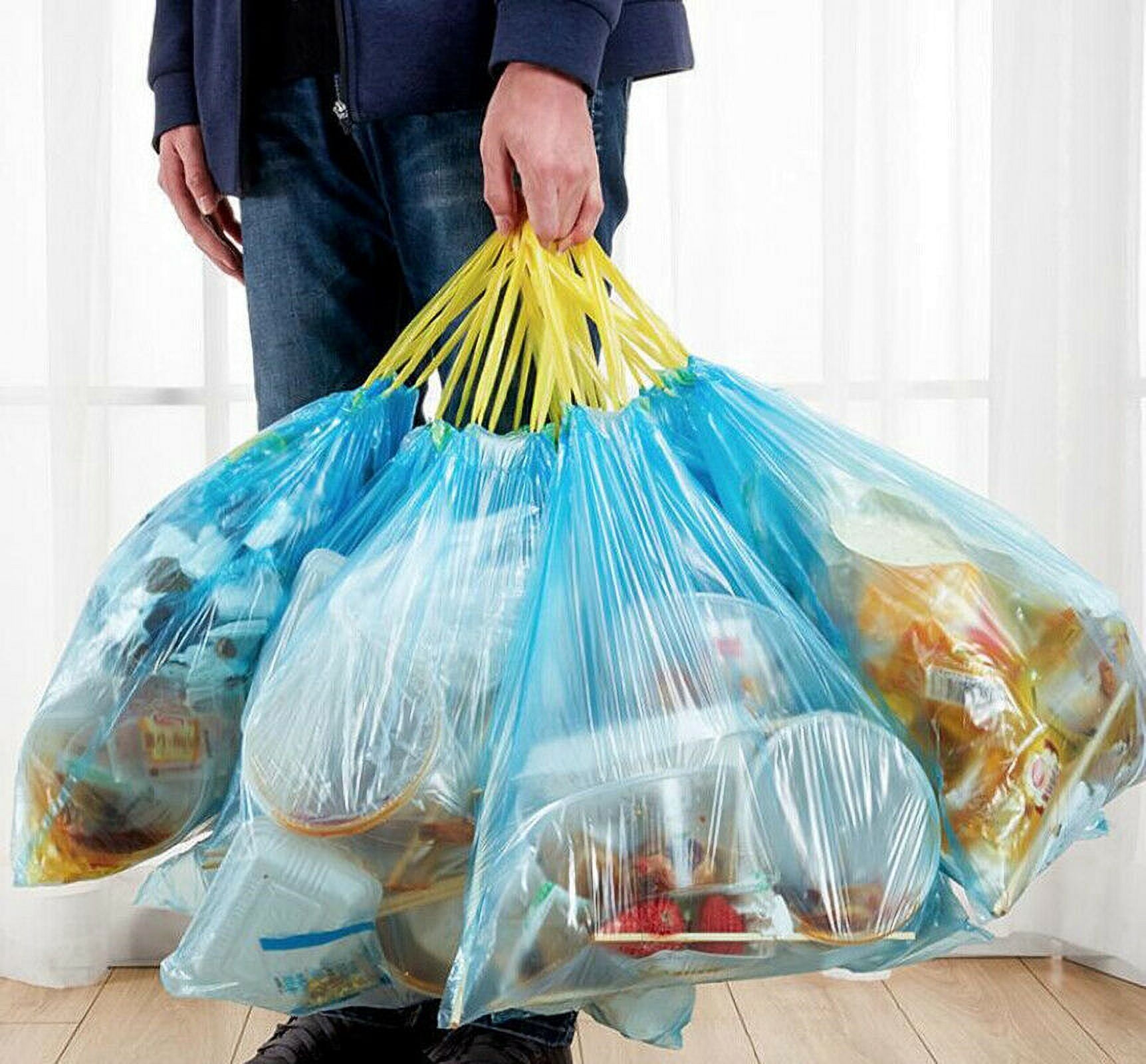 5 Rolls Drawstring Trash Bags 4 Gallons Garbage Bags Small Trash Can Bin Liners