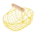 thumbnail image 2 of de malla de hierro, accesorios para fotos, decoración reutilizable, cocina portátil, almacenamiento de pan rústico para despensa, Amarillo Gloria Canasta de frutas, 2 of 9