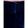 thumbnail image 5 of INSPIRE CHIC Women's Velvet Dress Off the Shoulder Vintage Cocktail Evening A-Line Dresses L Royal Blue, 5 of 6