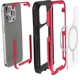 thumbnail image 3 of Funda GHOSTEK Atomic para iPhone 15 PRO MAX Aluminio Roja Transp MagSafe, 3 of 9