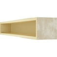 thumbnail image 5 of Ekena Millwork 6"H x 6"D x 72"W Hand Hewn Faux Wood Fireplace Mantel, White Washed, 5 of 15