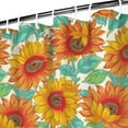 thumbnail image 3 of Waterproof Cute Sunflower Colorful Shower Curtain 72x72 Inch Boho Style Polyester Unique Shower Curtain for Bathroom Hotel Home Decor with 12 Plastic Hooks, 3 of 5