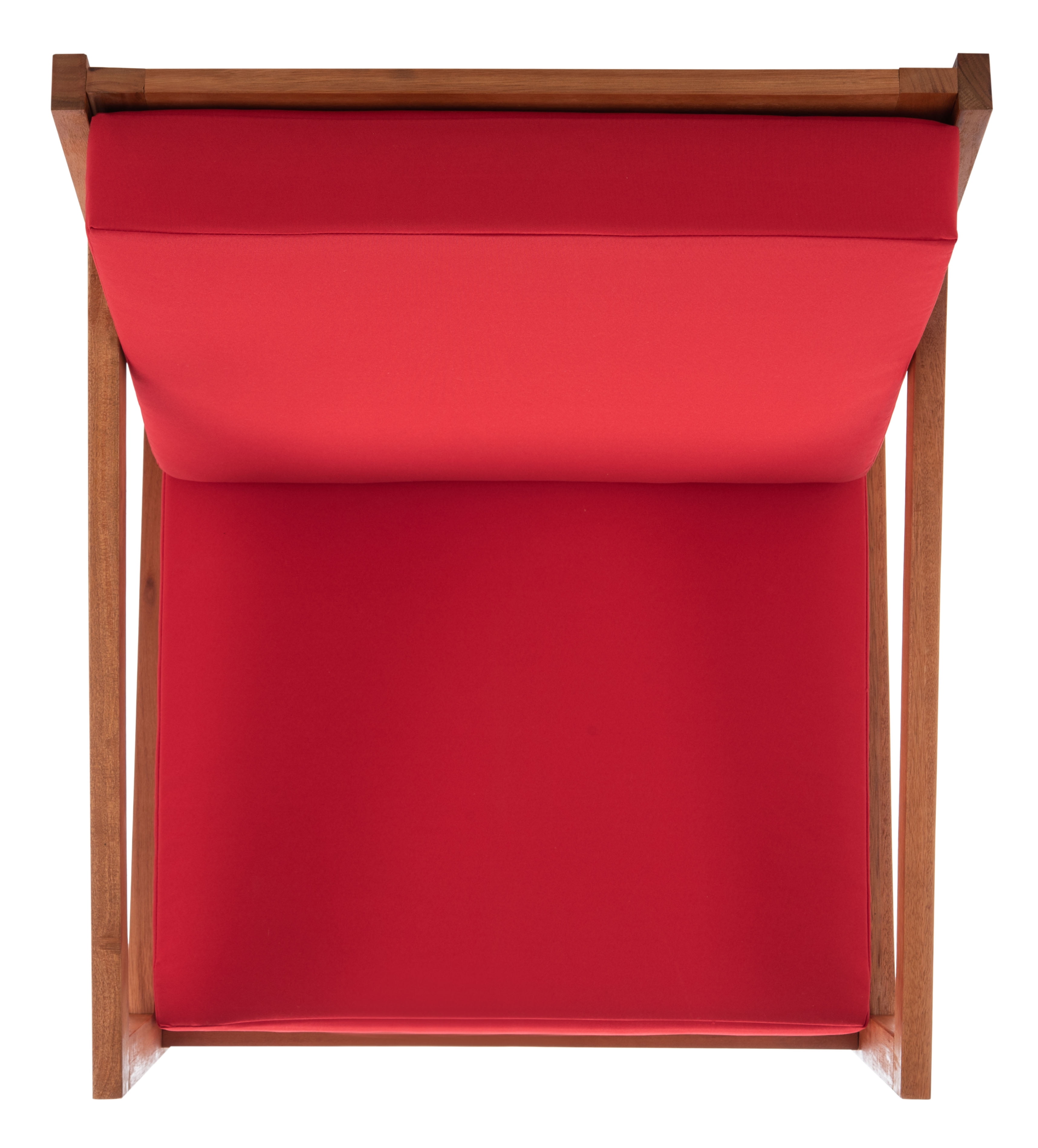 SAFAVIEH Vernon Outdoor Patio Rocking Chair, Natural/Red