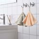 thumbnail image 4 of Soft coral fleece hanging hand towels with loop, 4 pack, 4 colors, 4 of 4