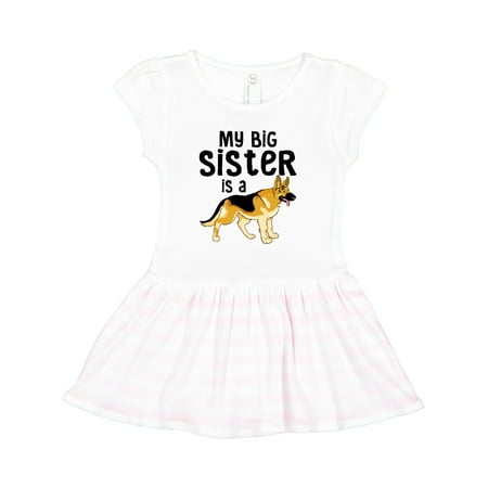 

Inktastic My Big Sister is a German Shepherd Gift Toddler Girl Dress