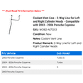 thumbnail image 2 of Coolant Vent Line - 3-Way Line for Left and Right Cylinder Heads - Compatible with 2003 - 2006 Porsche Cayenne 2004 2005, 2 of 2