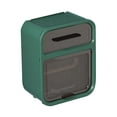 thumbnail image 2 of Toilet Paper Storage Box, Durable Wall Mounted Tissue Box Space Saving  For Office Green, 2 of 8