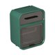 thumbnail image 2 of Caja de pañuelos montada en la pared, gran capacidad, impermeable, elegante, decorativa, práctica caja de almacenamiento de papel higiénico para el hogar, baño, verde, 2 of 5