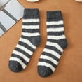thumbnail image 3 of Vinsonshop 5 Pairs Slipper Socks for Men Mens Fuzzy Socks Fluffy Socks Winter Socks Fluzzy Socks Warm Socks Soft Socks Gray One Size, 3 of 4