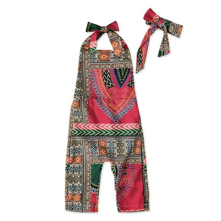 

QWERTYU Infant Baby Toddler Child Sleeveless Sunflower Romper for Girl Summer Halter Overalls 1Y-6Y