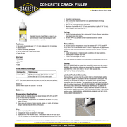 Sakrete Crack Filler, Bottle, Gray, Concrete Crack Filler 120026