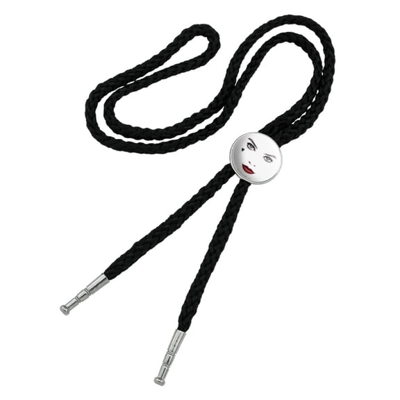 Birds of Prey Harley Quinn Red Lips Western Southwest Cowboy Necktie Bow Bolo Tie