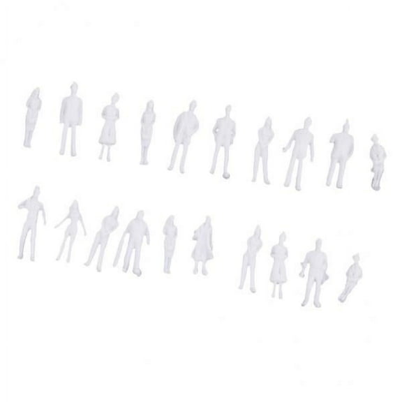 Colcolo 3x20 Pieces 1/100 Scale Unpainted Model People Architectural Figure Miniature