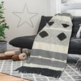 thumbnail image 5 of LR Home Sterling Cozy Warm Modern Geometric Cotton Throw Blanket, Multi, 50" x 60", 5 of 6