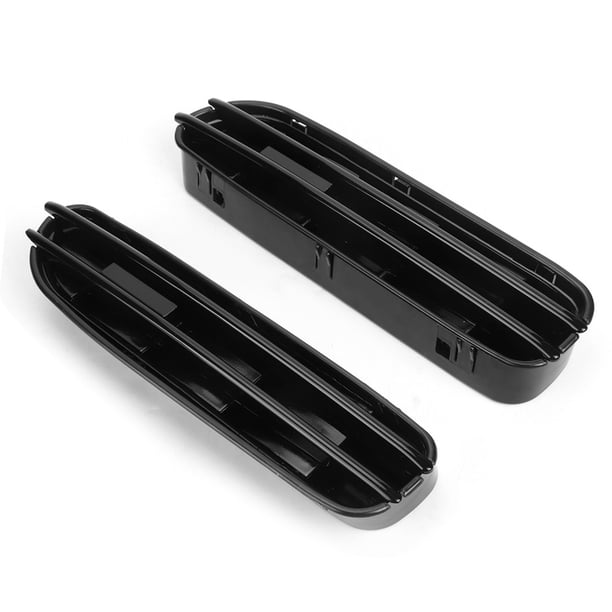 2 rejillas de ventilación de flujo de aire de rejilla de guardabarros lateral negro brillante de repuesto para E60 E61 M5 2006-2010