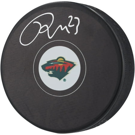 Marco Rossi Minnesota Wild Autographed Hockey Puck - Fanatics Authentic Certified