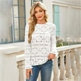 thumbnail image 7 of Godom Women Eyelet Long Sleeve Tops Shirts Dressy Hollow Out Crochet Lace Embroidered Blouses 2025 Fashion, 7 of 7