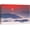 BS13-LANDSCAPE-YUK17, variant on wall26 Canvas Print Wall Art Orange Sun &amp; Red Sky Over Foggy Mountains Nature Wilderness Photography Modern Art Rustic Scenic Colorful Multicolor for Living Room, Bedroom, Office - 12"x18&qu