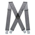 thumbnail image 2 of Clearance! Titcea Suspenders for Men: 2-Inch Wide, Sturdy Clips, X-Back, Adjustable Elastic Heavy Duty Men's Suspenders for Work Pants/Jeans, 2 of 3