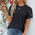 thumbnail image 2 of Scyoekwg Womens Dressy Blouses Ladies Blouses Dressy Casual Loose Trendy Womens Western Clothing Short Sleeve Tops Womens Summer Fashion Cute T Shirts, 2 of 5