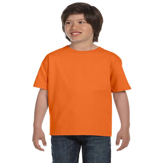 Hanes T-Shirt Col Rond ComfortSoft Sans Étiquette pour Garçons, Style 5480