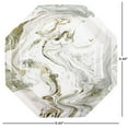thumbnail image 3 of (6 pack) Gold and Silver Marble Paper Dinner Plates, 9.25", 8 Count, by Way To Celebrate, 3 of 7