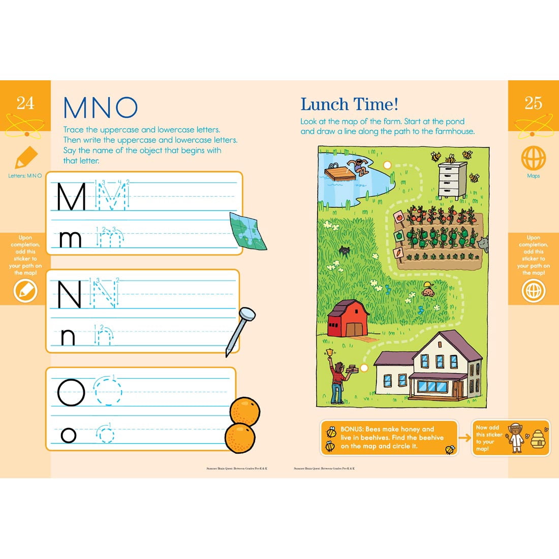 Summer Brain Quest Workbook, Grades Pre-K & K