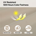 thumbnail image 6 of 14-Piece UV Resistant Outdoor Cushion Covers Set for 6-Seater Wicker Rattan Sectional Sofa, Water-Resistant Zipper Back & Seat Slipcovers, Khaki (Covers Only), 6 of 9