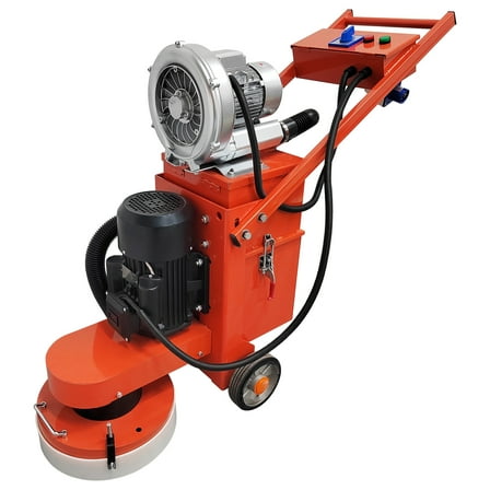 Hand-push Cement Ground Grinder Concrete Terrazzo Floor Grinding Polisher Machine with Fan 220V