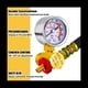 thumbnail image 2 of 4 ManóMetros PresióN Aire de 0 a 200 Psi,ConexióN Macho NPT 1/8 Pulgadas,ManóMetro de Aire de Montaje Lateral Inferior,ManóMetro de Compresor Aire con Dial 1,57 Pulgadas, 2 of 5