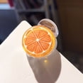 thumbnail image 6 of Tnobhg Women Hair Clip Fruit Shape Smooth Anti-slip Anti-crack Portable Hair Decoration Sweet Color Peach Tomato Orange Shape Bangs Organization Clip Hair Accessories, 6 of 7