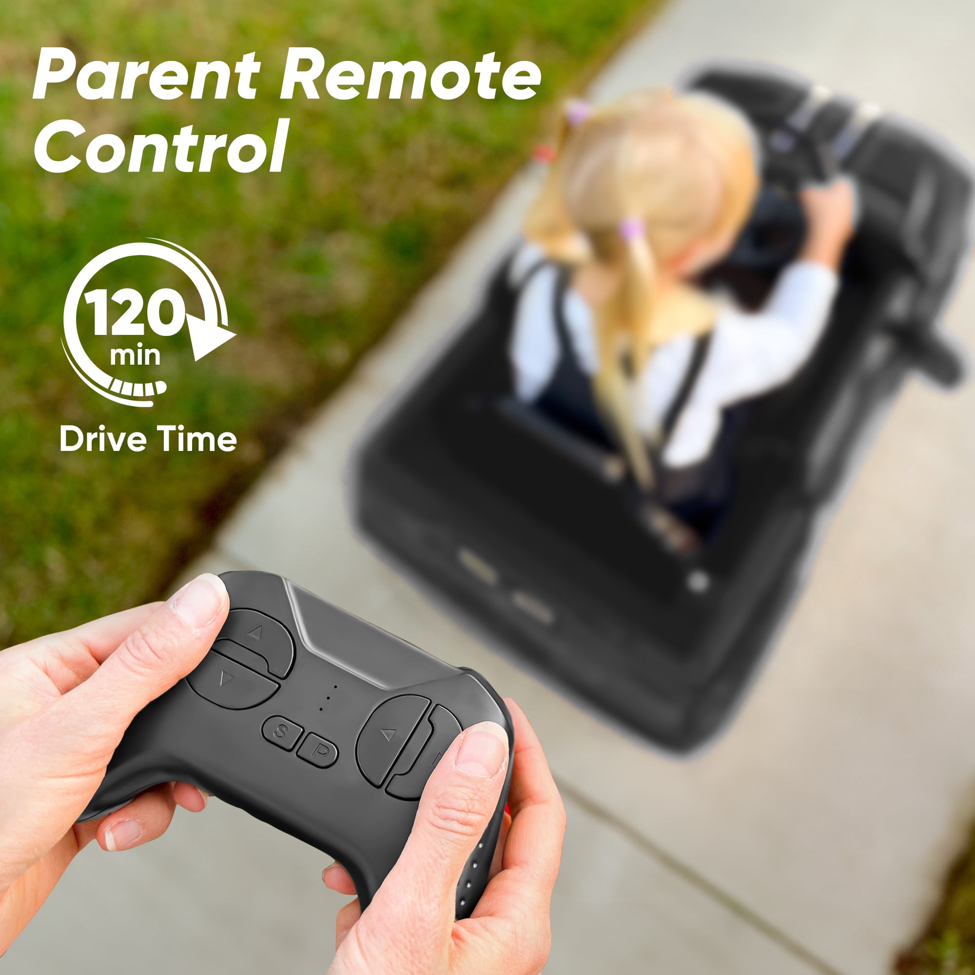 Hikiddo Electric Car for Kids, Licensed Ford-Shelby F-150 12V Ride on Truck Toys for Toddlers w/ Remote, 2-Hour Drive Time - Black